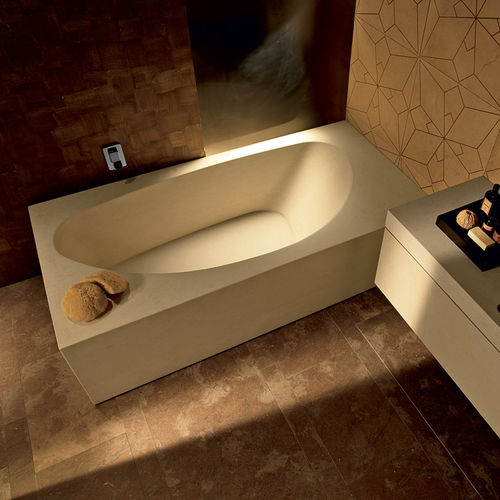 Vasca da bagno da appoggio - GANGE - I CONCI - per ambiente abitativo / in pietra / contemporanea