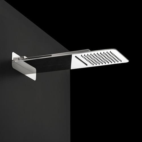 Soffione doccia da parete - OA101CC - IB RUBINETTERIE - rettangolare / a pioggia / a cascata