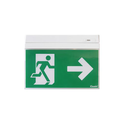 Illuminazione di emergenza da soffitto - MOTUS PICTOGRAM - iGuzzini - a muro / ad incasso / rettangolare
