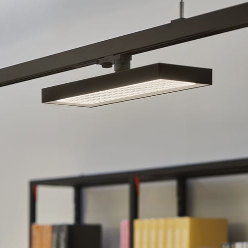 Faretti a binario LED - SPACEPAD - iGuzzini - rettangolare / in PMMA / per ufficio