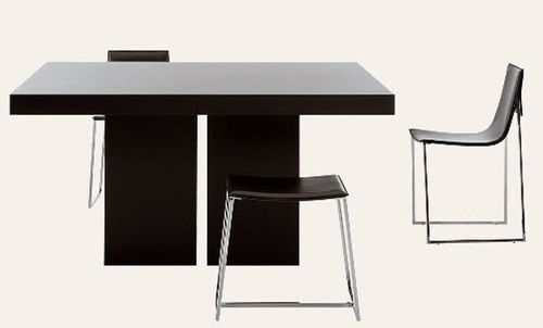 Tavolo contemporaneo - NEIL - IVANO REDAELLI - in legno / in legno laccato / quadrato