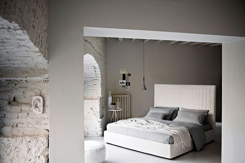 Letto matrimoniale - DOMINIQUE 144 - IVANO REDAELLI - singolo / contemporaneo / imbottito