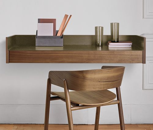 Scrivania da parete - STOCKHOLM : STH702 - punt mobles - contemporanea / in legno / dritta