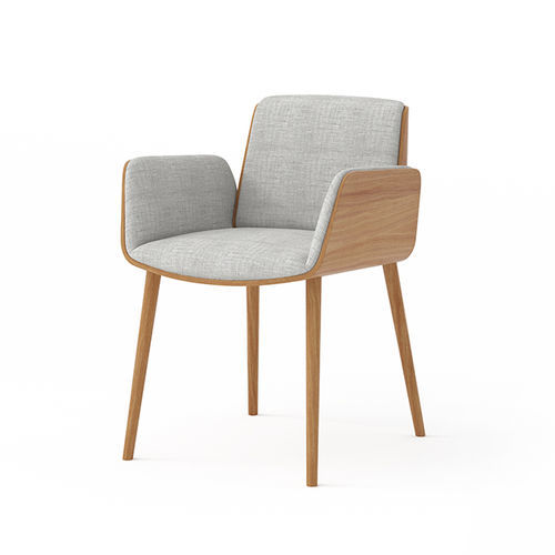 Sedia contemporanea - HUG101 - punt mobles - da interno / in rovere / in noce