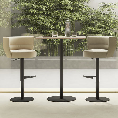 Sedia alta contemporanea - SEN205 - punt mobles - da interno / in tessuto / con supporto in metallo