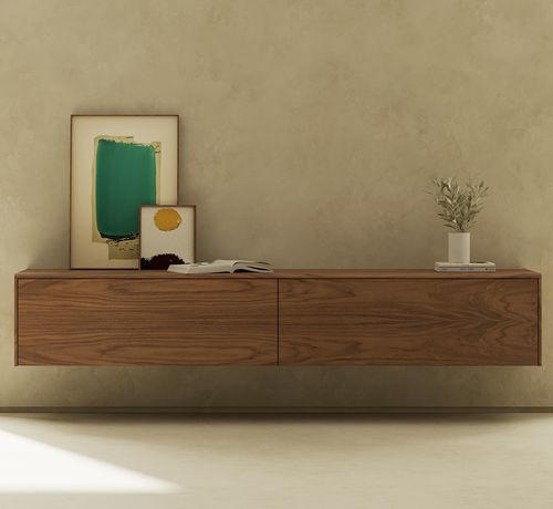 Credenza con piedi alti - MALMÖ - punt mobles - a muro / contemporanea / in rovere