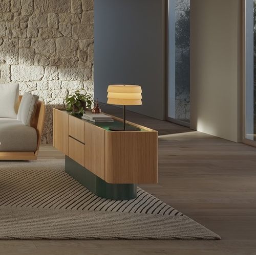 Credenza contemporanea - DUNE - punt mobles - in rovere / in noce / in ebano