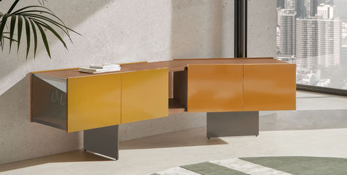 Credenza contemporanea - TOSCANA / FIRENZE - punt mobles - in legno laccato / in rovere / in noce