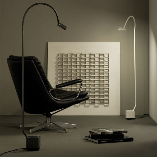 Lampada da terra - MAMBA - METALARTE - in metallo / in PVC / design originale