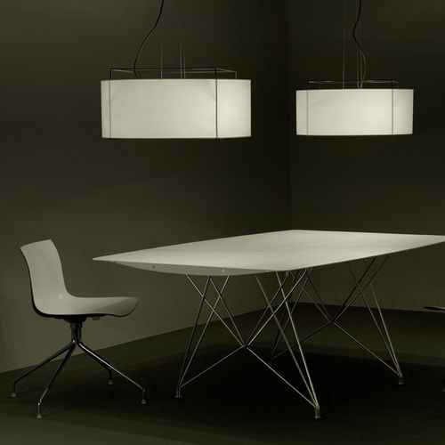 Lampada a sospensione - LEWIT - METALARTE - in tessuto / contemporanea / con cavo