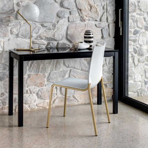Consolle contemporanea - MAGO  - BONTEMPI CASA - in vetro / in metallo laccato / rettangolare