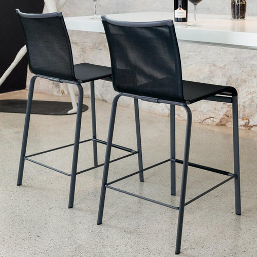 Sgabello da bar contemporaneo - NET  - BONTEMPI CASA - in metallo / con supporto in metallo / con 4 gambe