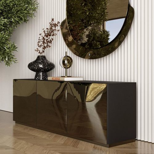 Credenza contemporanea - EDEN - BONTEMPI CASA - in acciaio / in metallo laccato / in legno