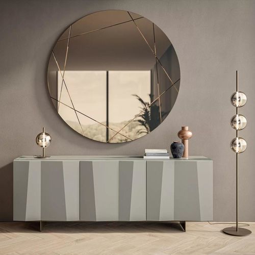 Credenza contemporanea - KUNTA - BONTEMPI CASA - in metallo / in legno / in legno laccato