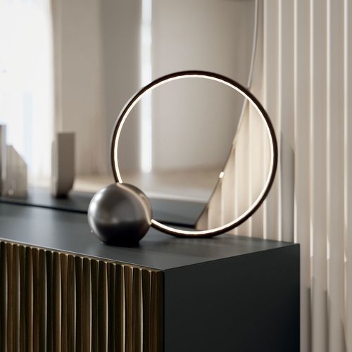 Lampada da tavolo - CIRCLE - BONTEMPI CASA - in ottone / in acciaio laccato / in metallo laccato
