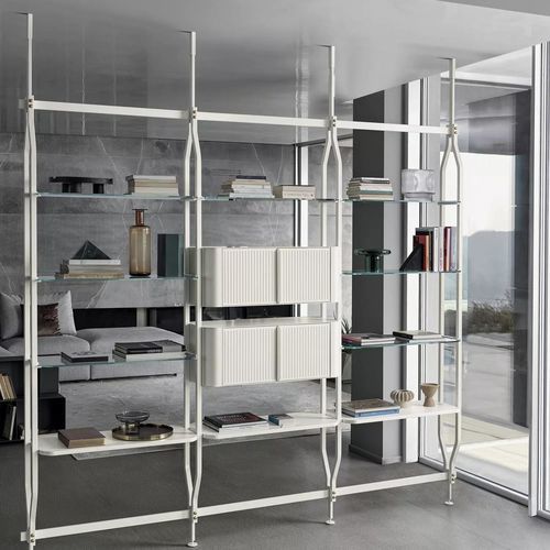 Libreria a muro - CHARLOTTE - BONTEMPI CASA - pavimento-soffitto / contemporanea / contract