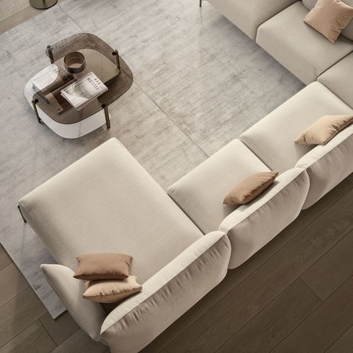 Divano modulare - VICTOR - BONTEMPI CASA - contemporaneo / modulare / a orecchioni