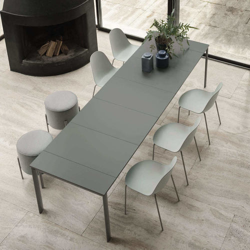 Tavolo contemporaneo - ETICO PLUS - BONTEMPI CASA - in metallo laccato / in calcestruzzo / in melaminico