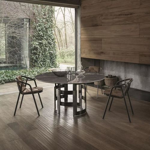 Sedia contemporanea - INES - BONTEMPI CASA - da interno / in tessuto / in metallo laccato