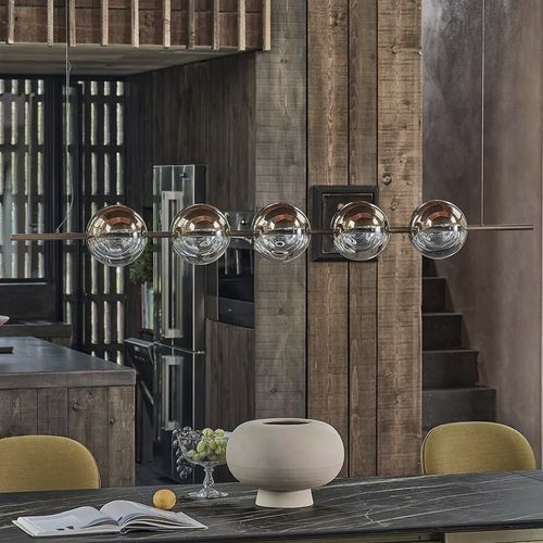 Lampada a sospensione - SFERATUS - BONTEMPI CASA - in metallo laccato / in vetro borosilicato / contemporanea