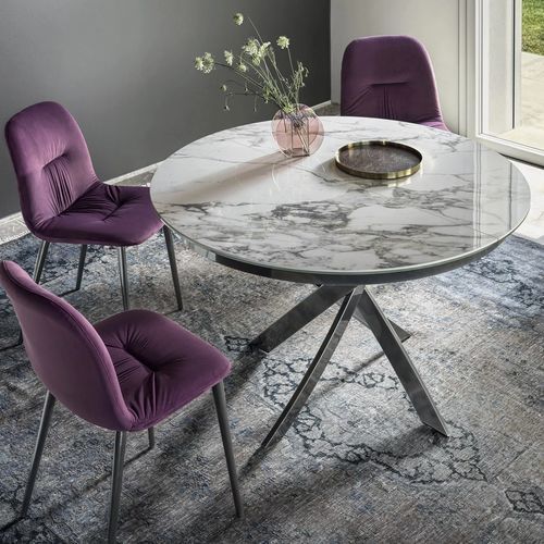 Tavolo da pranzo contemporaneo - BARONE - BONTEMPI CASA - in legno / in vetro / in metallo laccato