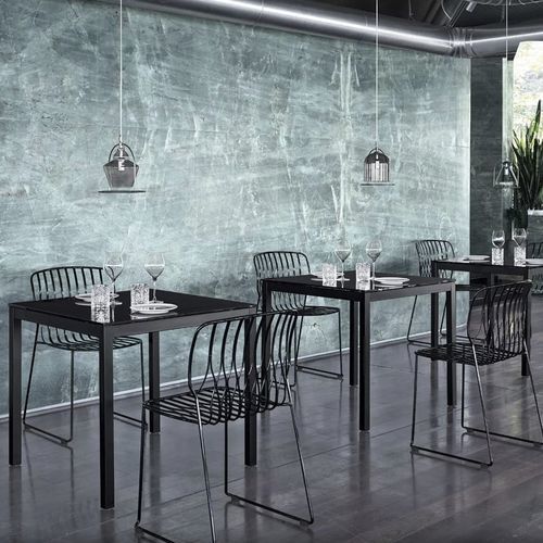 Tavolo contemporaneo - DIESIS - BONTEMPI CASA - in metallo / in melaminico / con supporto in metallo