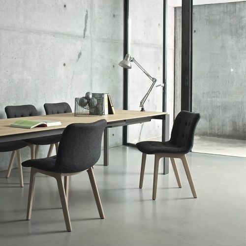 Sedia contemporanea - KUGA - BONTEMPI CASA - da interno / in legno massiccio / in tessuto
