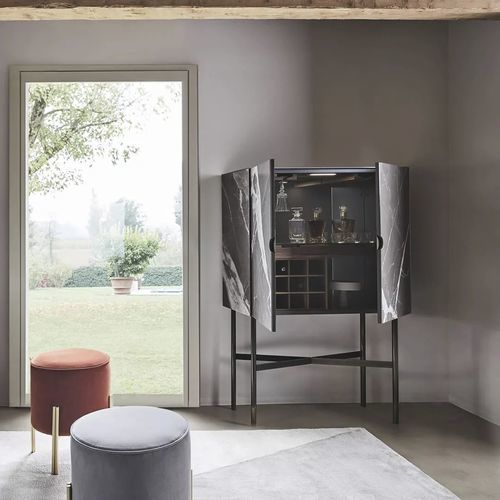 Mobile bar contract - MADISON SUPERIOR - BONTEMPI CASA - contemporaneo / in legno / in marmo