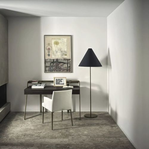Scrivania da terra - ZAC - BONTEMPI CASA - contemporanea / in metallo laccato / in legno