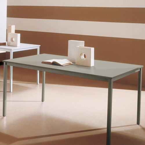 Tavolo contemporaneo - BIOS - INGENIA CASA - in melaminico / in metallo laccato / con supporto in metallo laccato