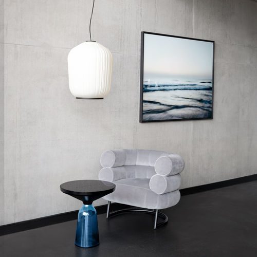 Tavolino basso contemporaneo - BELL  - CLASSICON - in vetro / in ottone / in marmo