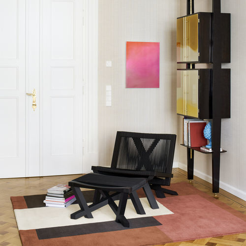 Poggiapiedi contemporaneo - VOLKSHAUS - CLASSICON - in rovere / in corda / di Jacques Herzog