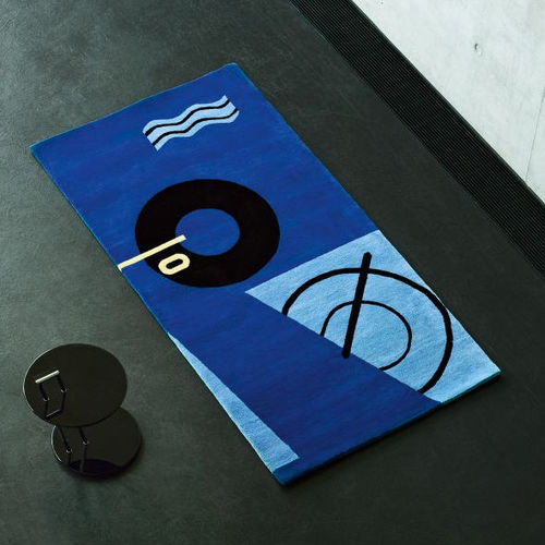 Tappeto contemporaneo - BLUE MARINE - CLASSICON - a motivi / in lana / rettangolare