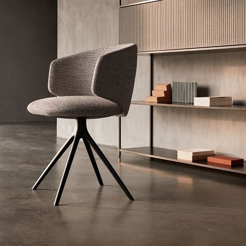 Sedia contemporanea - UNIVERSAL COLLECTION - MDF Italia - da interno / in tessuto / con supporto in ghisa di alluminio