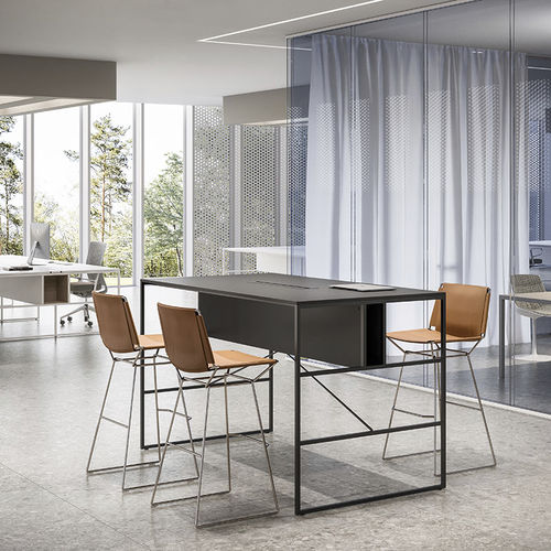 Sedia alta contemporanea - NEIL  - MDF Italia - da interno / da esterno / in tessuto