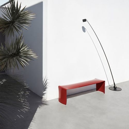 Panca per spazi pubblici design minimalista - LE  - MDF Italia - in alluminio verniciato / senza schienale / senza braccioli