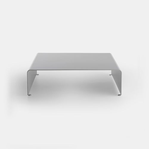 Tavolino basso contemporaneo - LA TABLE BASSE - MDF Italia - in alluminio verniciato / con supporto in alluminio dipinto / rettangolare