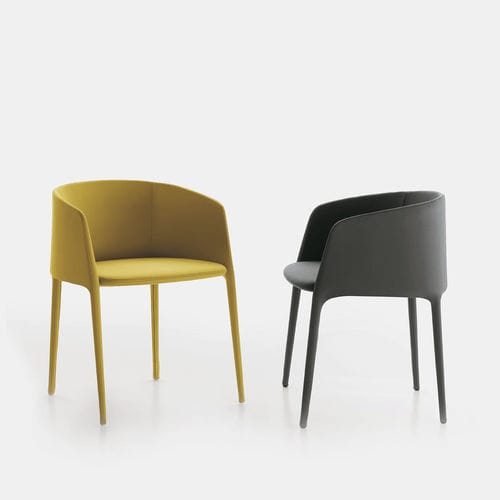 Sedia contemporanea - ACHILLE - MDF Italia - da interno / in tessuto / in pelle
