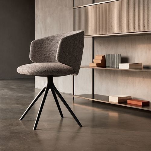 Sedia contemporanea - UNIVERSAL - MDF Italia - da interno / in tessuto / in legno