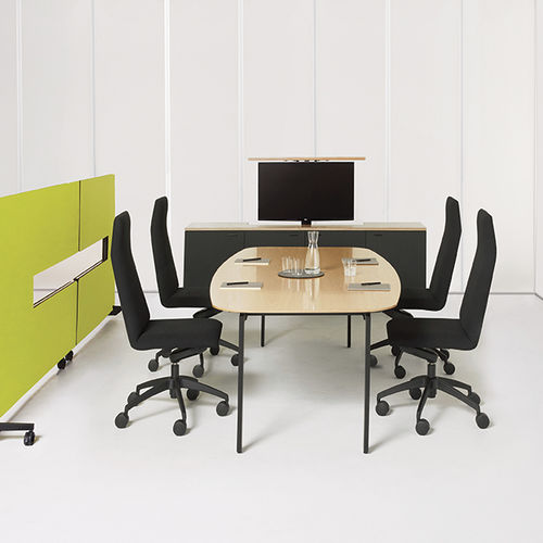 Scrivania per open space - NOMAD® - Nienkamper - da terra / da 4 persone / contemporanea