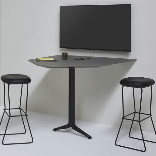 Scrivania da parete - GATEWAY™ EDGE - Nienkamper - da 2 persone / contemporanea / in alluminio lucido