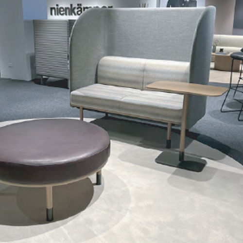 Poltrona contemporanea - BRIG  - Nienkamper - in tessuto / in legno / imbottita