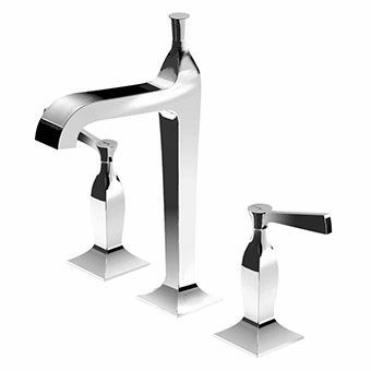 Miscelatore doppio comando per lavabo - ZB SERIES - ZUCCHETTI - da appoggio / in metallo cromato / da interno