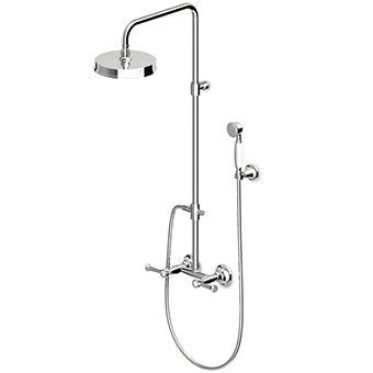 Colonna doccia in ottone - ZAL860 - ZUCCHETTI - da parete / classica / con doccia a mano