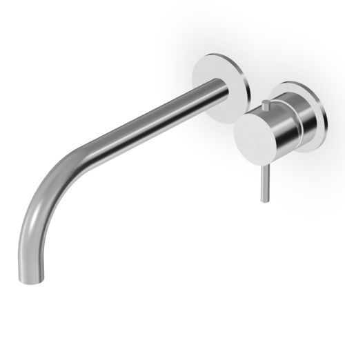 Miscelatore per lavabo - ZHE720 series - ZUCCHETTI - da parete / in acciaio inossidabile / da bagno