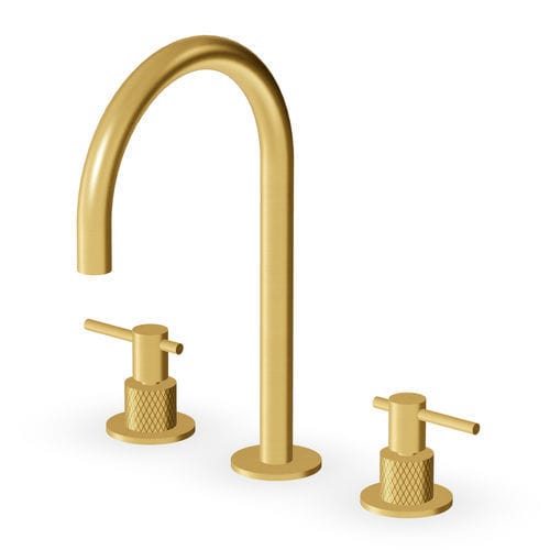 Miscelatore doppio comando per lavabo - ZHL516 series - ZUCCHETTI - da appoggio / in acciaio inossidabile / da bagno