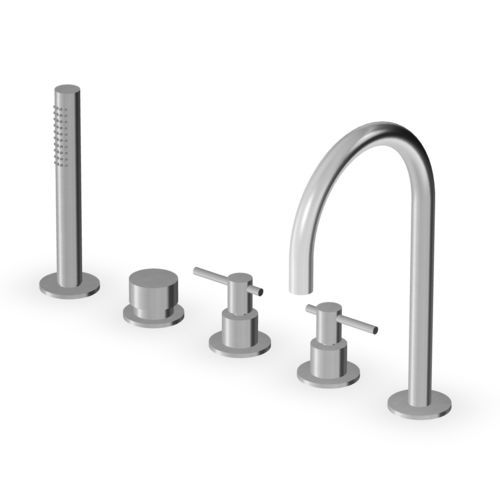 Miscelatore doppio comando per doccia - ZHL511 series - ZUCCHETTI - da appoggio / in acciaio inossidabile / da interno
