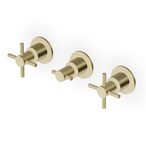 Miscelatore doppio comando per doccia - ZHM695 series - ZUCCHETTI - da parete / da incasso / in acciaio inossidabile