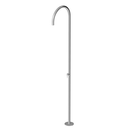 Colonna doccia in acciaio inossidabile - ZHE771 series - ZUCCHETTI - su piede / contemporanea / con miscelatore