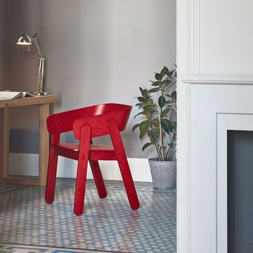 Sedia contemporanea - POLO - CAPDELL - da interno / in faggio / con supporto in faggio